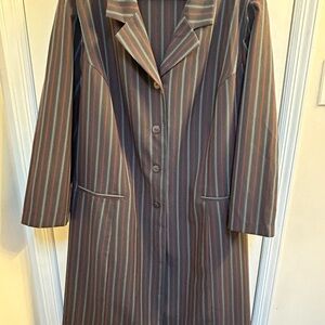 Allison Woods 2pc Pinstriped Pants Suit Size 34 W
